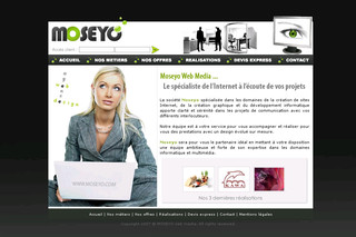Aperçu visuel du site http://www.moseyo.com