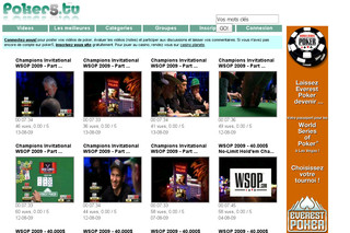 Aperçu visuel du site http://www.poker5.tv/