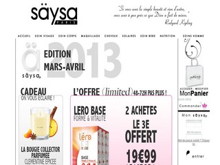 Aperçu visuel du site http://www.saysa.fr/