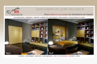 Aperçu visuel du site http://www.meubles-bm.com