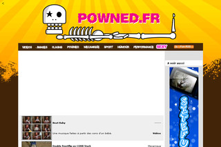 Aperçu visuel du site http://www.powned.fr