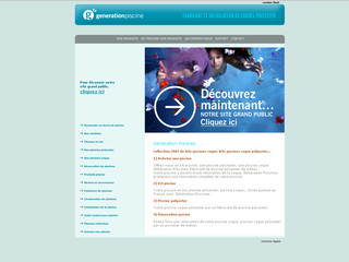 Aperçu visuel du site http://www.piscines-polyester.fr