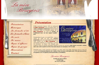Lamerebourgeois.com - Restaurant La Mère Bourgeois à Priay dans l'Ain