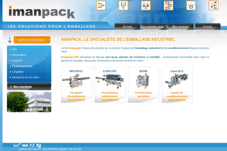 Aperçu visuel du site http://www.imanpack.fr