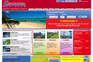 Aperçu visuel du site http://www.express-des-iles.com
