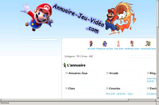 Aperçu visuel du site http://www.annuaire-jeu-video.com