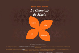 Aperçu visuel du site http://www.comptoir-de-marie.com