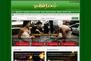Aperçu visuel du site http://www.pokerloco.com/fr/