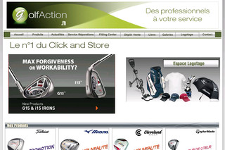 Aperçu visuel du site http://www.golfaction.fr