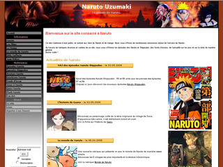 Aperçu visuel du site http://www.naruto-uzumaki.net