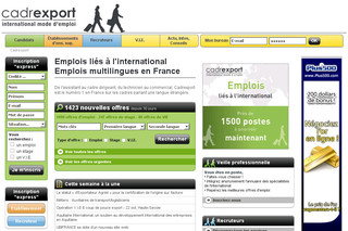 Cadrexport.com : Spécialiste de l'emploi international Cadrexport.com : Spécialiste de l'emploi international