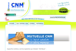 Aperçu visuel du site http://www.mutuelle-cnm.com