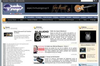 Aperçu visuel du site http://fr.audiofanzine.com