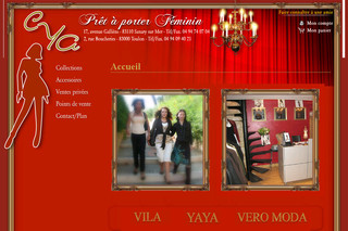 Aperçu visuel du site http://www.boutique-cya.com