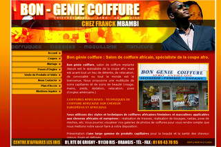 Aperçu visuel du site http://www.bon-geniecoiffure.fr