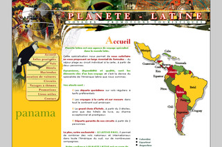 Aperçu visuel du site http://www.planete-latine.com