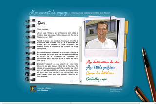 Aperçu visuel du site http://www.destinationreunion.fr