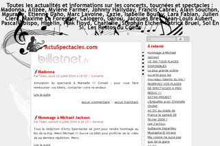 ActuSpectacles.com - Actualités et informations sur les concerts