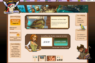 Aperçu visuel du site http://www.piratefight.com
