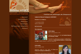 Aperçu visuel du site http://www.helenelevet-podologie.fr