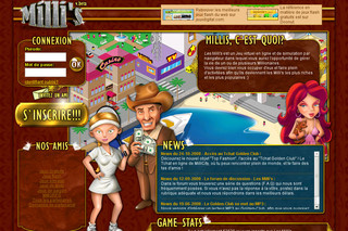 Aperçu visuel du site http://www.les-millis.com