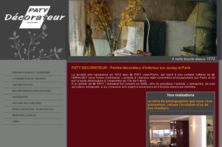 Aperçu visuel du site http://www.paty-decorateur.fr