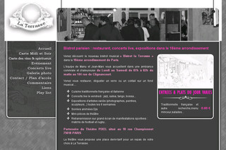 Bistrot-laterrasse.com - Bistrot La Terrasse, bar resto concerts, Paris 18