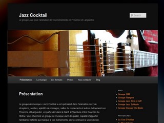 Aperçu visuel du site http://jazzcocktail.fr/groupe