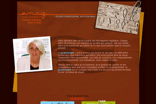 Aperçu visuel du site http://www.graphologie-emcg.fr