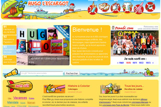 Aperçu visuel du site http://www.hugolescargot.com