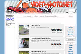 Aperçu visuel du site http://www.video-moto.net