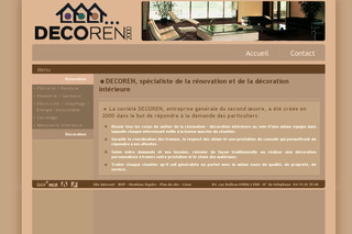 Aperçu visuel du site http://www.decoren.fr