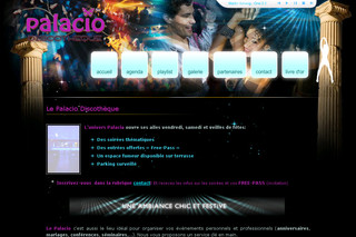 Aperçu visuel du site http://www.palacioclub.com