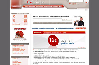 Aperçu visuel du site http://www.livedomaine.com