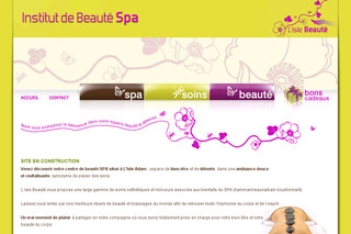 Aperçu visuel du site http://www.lislebeaute-spa.fr