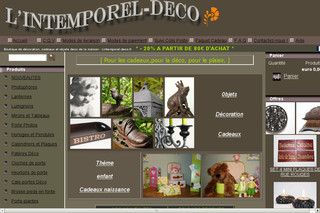 Lintemporel-deco.fr - Vente d'objets et accéssoires de décoration pour la maison et le jardin