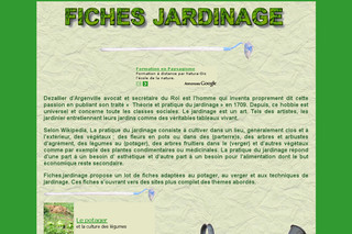 Aperçu visuel du site http://fiches.jardinage.free.fr