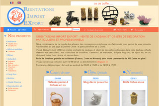 Aperçu visuel du site http://www.oriexfr.com