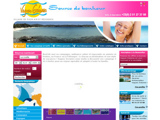 Aperçu visuel du site http://www.camping-vagues-oceanes.com