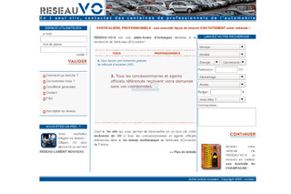 Aperçu visuel du site http://www.reseau-vo.fr