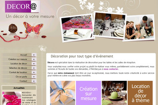 Aperçu visuel du site http://www.decor-a.fr
