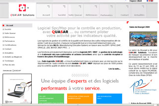 Aperçu visuel du site http://www.quasar-solutions.fr