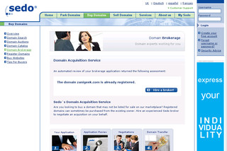 Aperçu visuel du site http://www.zanigeek.com
