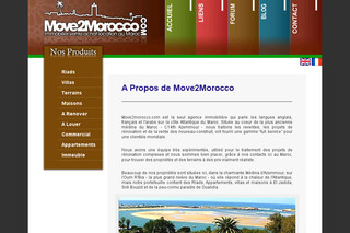 Aperçu visuel du site http://www.move2morocco.com/fr/