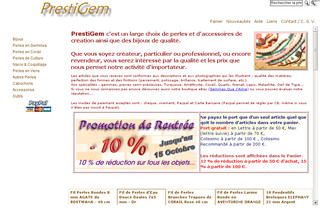 Aperçu visuel du site http://www.prestigem.com