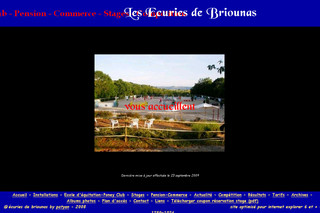 Aperçu visuel du site http://www.ecuriesdebriounas.fr