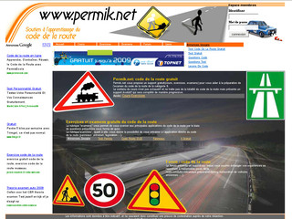 Aperçu visuel du site http://www.permik.net