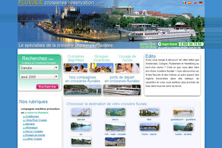 Aperçu visuel du site http://www.croisierefluviales.com