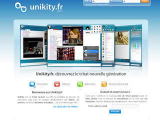 Aperçu visuel du site http://www.unikity.fr