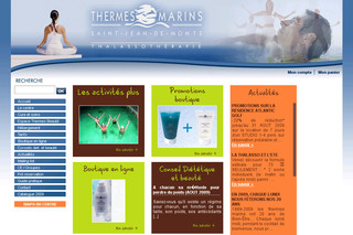 Aperçu visuel du site http://www.thermes-st-jean.com